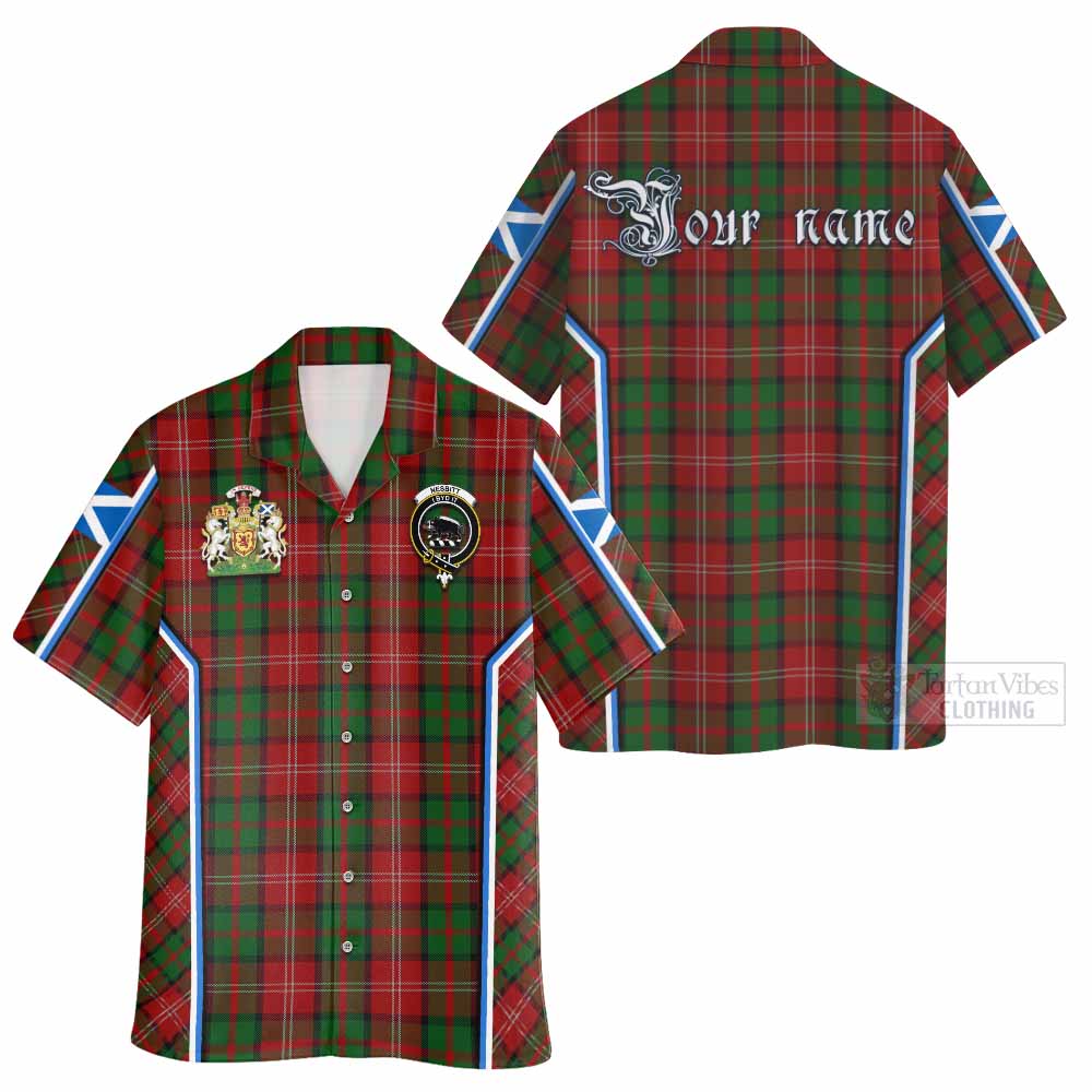 Nesbitt (Nisbet) Tartan Crest Hawaiian Shirt Scotland Coat of Arm Flag Style - Tartan Vibes Clothing