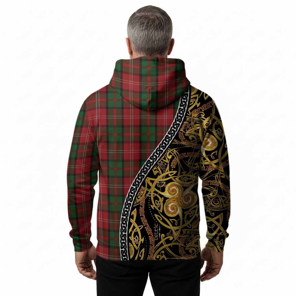 Nesbitt (Nisbet) Tartan Crest Hoodie Celtic Knot and Triple Trickle Spiral Symbols