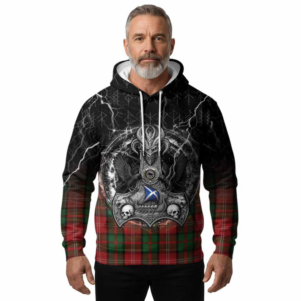 Nesbitt (Nisbet) Tartan Crest Hoodie Celtic Odin's Raven Legacy