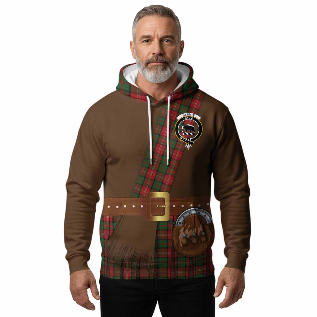 Nesbitt (Nisbet) Tartan Crest Hoodie Kilt Costume Style