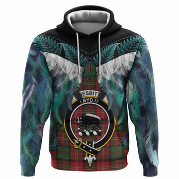 Nesbitt (Nisbet) Tartan Crest Hoodie New Zealand Maori Korowai Cloak