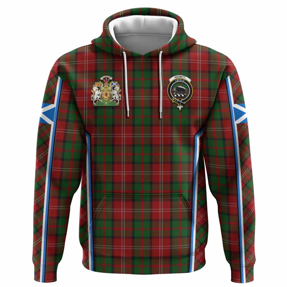 Nesbitt (Nisbet) Tartan Crest Hoodie Scotland Coat of Arm Flag Style - Tartan Vibes Clothing