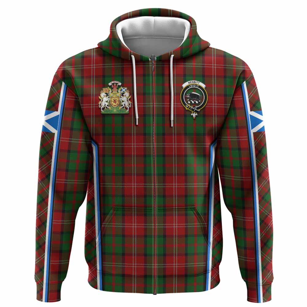 Nesbitt (Nisbet) Tartan Crest Hoodie Scotland Coat of Arm Flag Style - Tartan Vibes Clothing