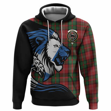 Nesbitt (Nisbet) Tartan Crest Hoodie Scottish Golden Lions Wave Flow