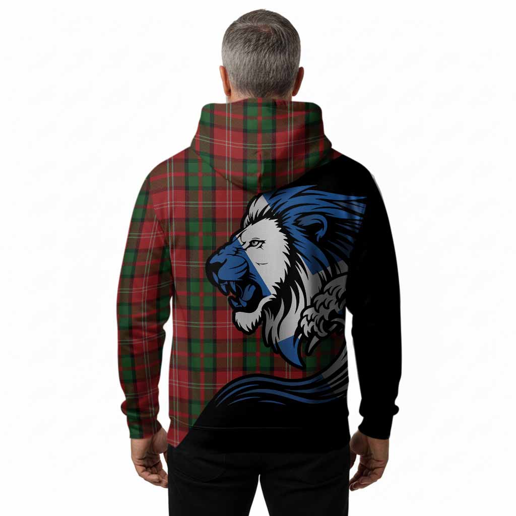 Nesbitt (Nisbet) Tartan Crest Hoodie Scottish Golden Lions Wave Flow