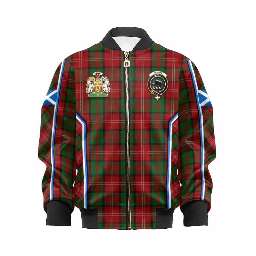Nesbitt (Nisbet) Tartan Crest Kid Bomber Jacket Scotland Coat of Arm Flag Style - Tartan Vibes Clothing