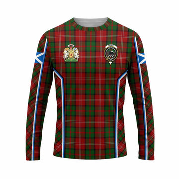 Nesbitt (Nisbet) Tartan Crest Long Sleeve T-Shirt Scotland Coat of Arm Flag Style - Tartan Vibes Clothing