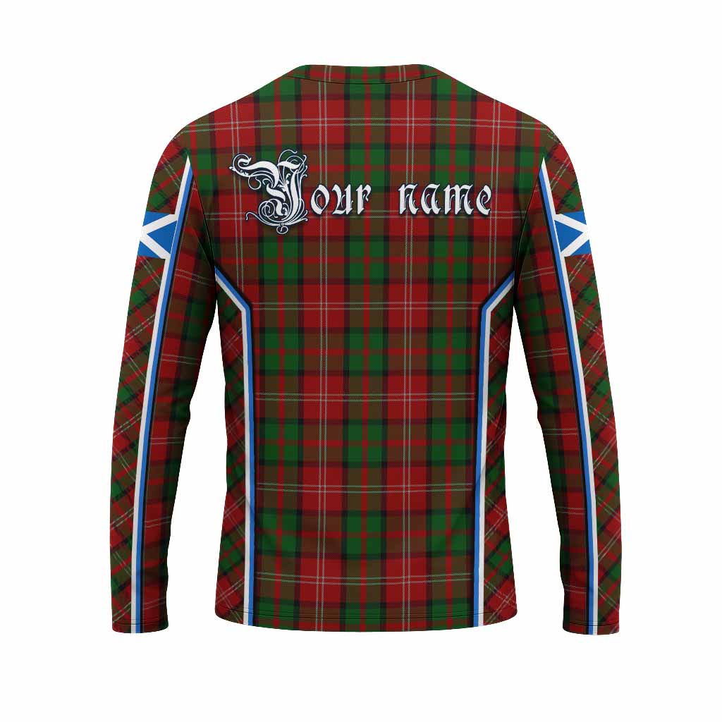 Nesbitt (Nisbet) Tartan Crest Long Sleeve T-Shirt Scotland Coat of Arm Flag Style - Tartan Vibes Clothing