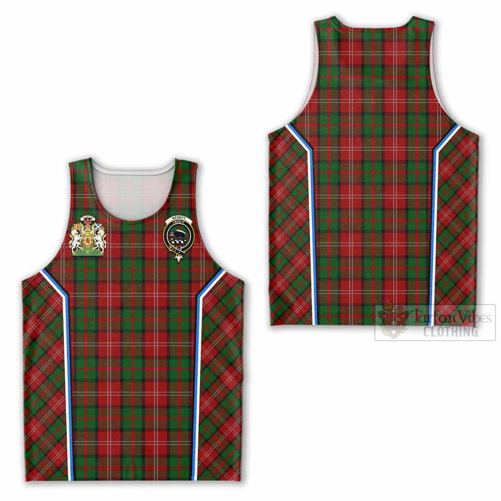 Nesbitt (Nisbet) Tartan Crest Men Tank Top Scotland Coat of Arm Flag Style - Tartan Vibes Clothing