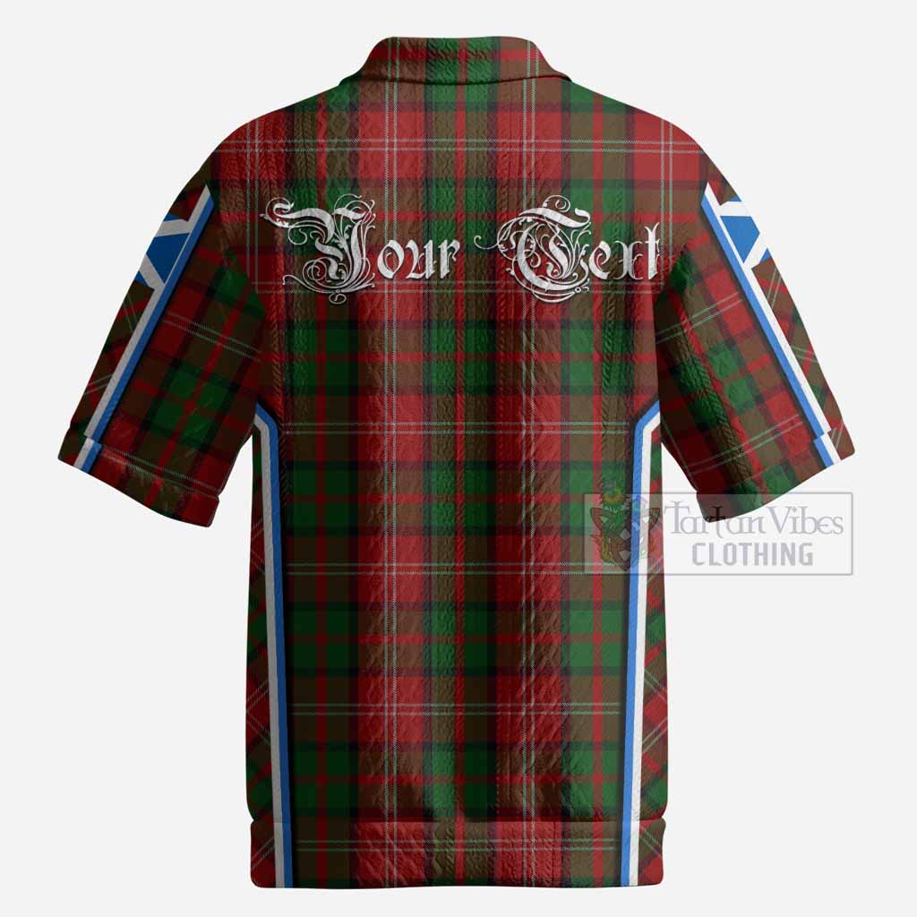 Nesbitt (Nisbet) Tartan Crest Men’s Polo Sweater Top Scotland Coat of Arm Flag Style