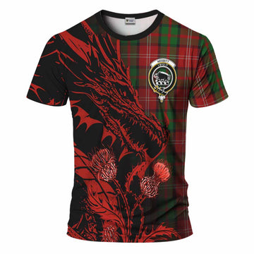 Nesbitt (Nisbet) Tartan Crest Scottish T-Shirt Dragon and Thistle