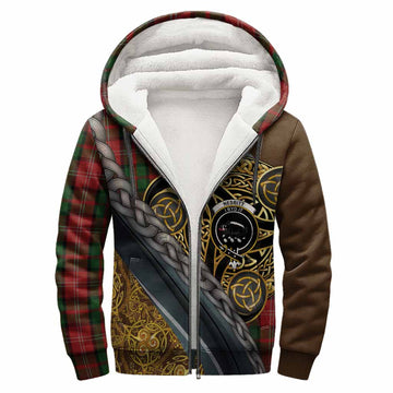 Nesbitt (Nisbet) Tartan Crest Sherpa Hoodie Scottish Triskele Celtic