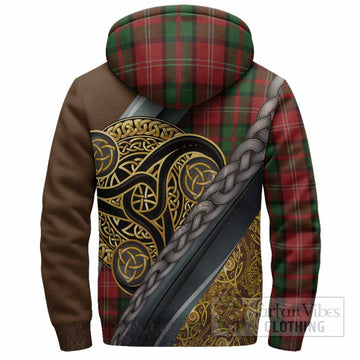 Nesbitt (Nisbet) Tartan Crest Sherpa Hoodie Scottish Triskele Celtic