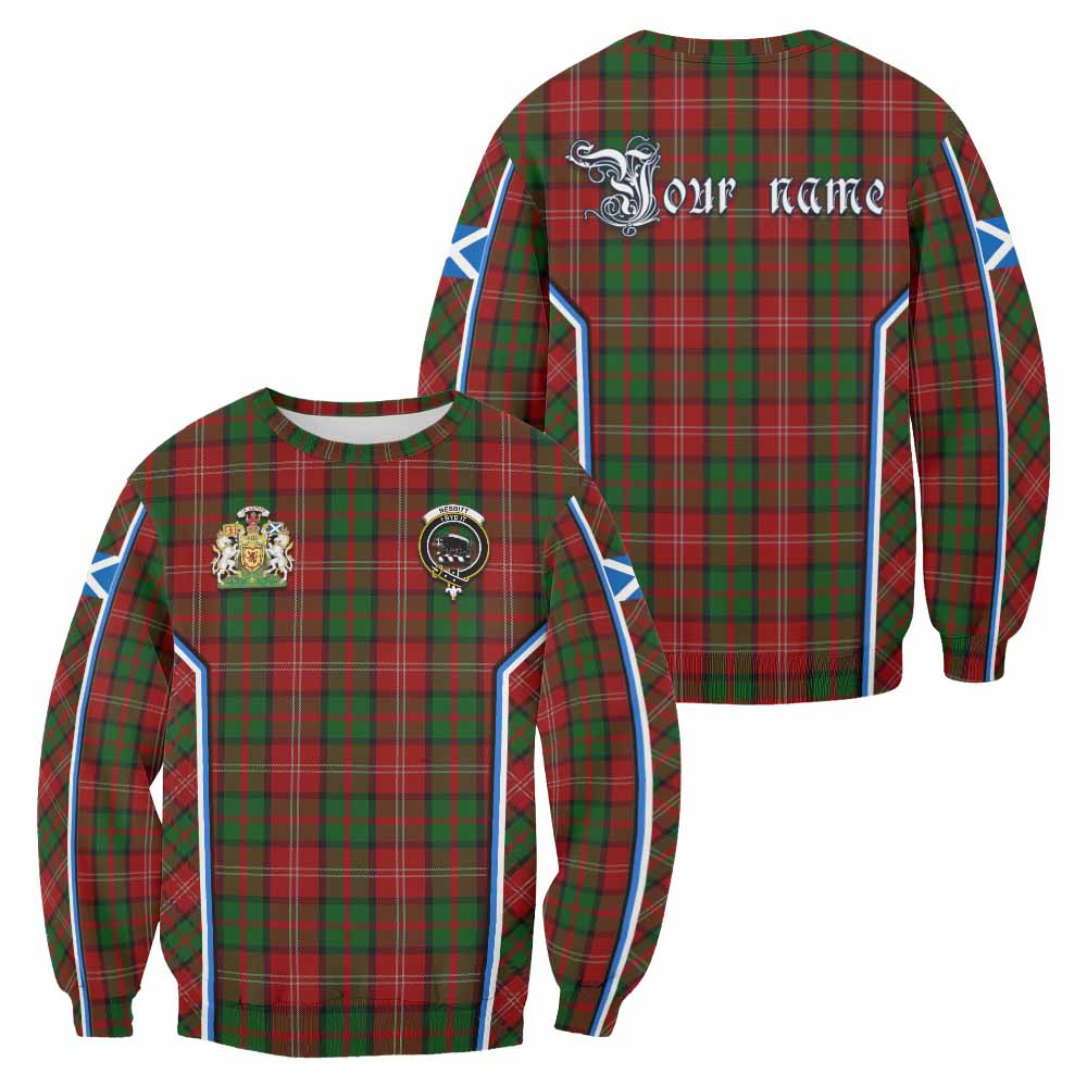 Nesbitt (Nisbet) Tartan Crest Sweatshirt Scotland Coat of Arm Flag Style - Tartan Vibes Clothing