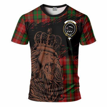 Nesbitt (Nisbet) Tartan Crest T-Shirt Crowned Lion Heritage Style