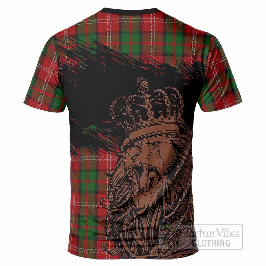 Nesbitt (Nisbet) Tartan Crest T-Shirt Crowned Lion Heritage Style