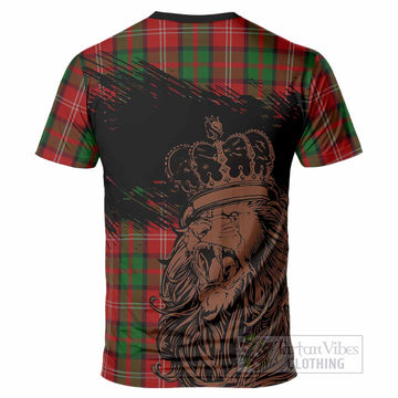 Nesbitt (Nisbet) Tartan Crest T-Shirt Crowned Lion Heritage Style