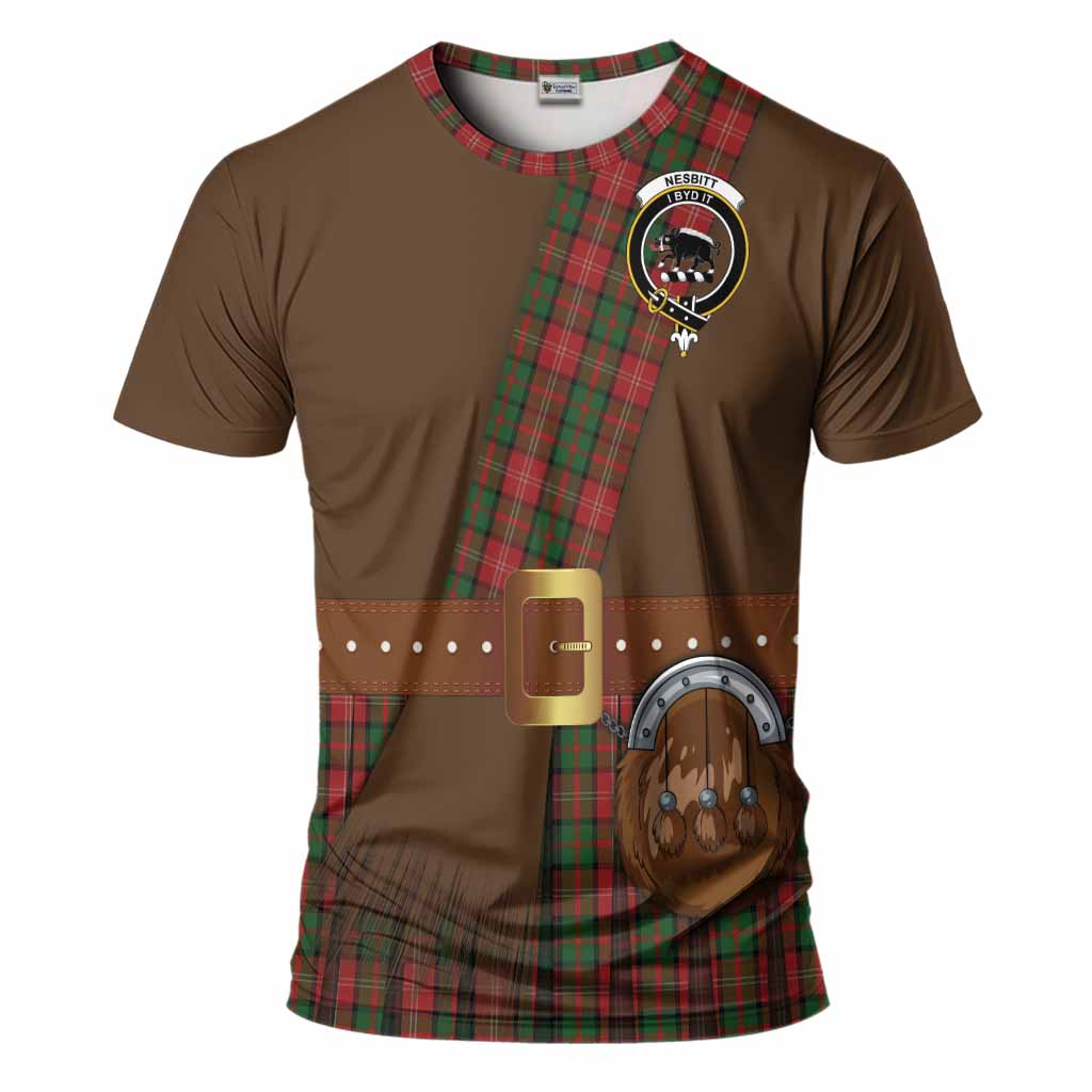 Nesbitt (Nisbet) Tartan Crest T-Shirt Kilt Costume Style