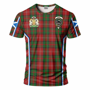 Nesbitt (Nisbet) Tartan Crest T-shirt Scotland Coat of Arm Flag Style - Tartan Vibes Clothing