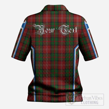 Nesbitt (Nisbet) Tartan Crest Women’s Polo Sweater Top Scotland Coat of Arm Flag Style