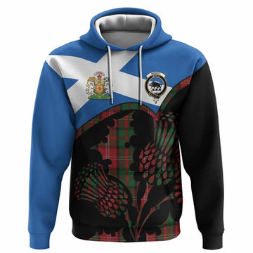 Nesbitt (Nisbet) Tartan Family Crest Hoodie Scotland Thistle Floral Flag Style