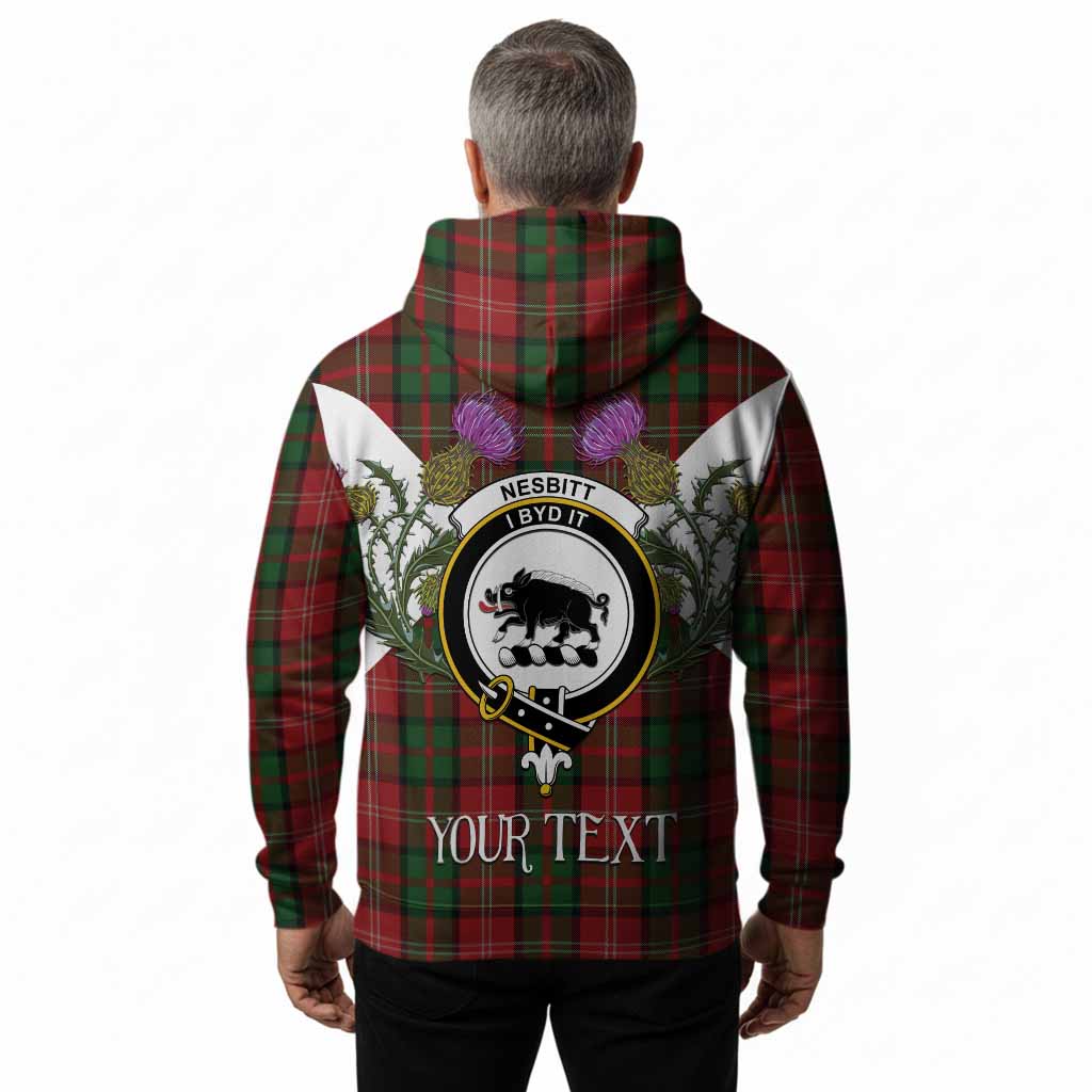 Nesbitt (Nisbet) Tartan Family Crest Hoodie Scottish Burns Night Thistle Floral