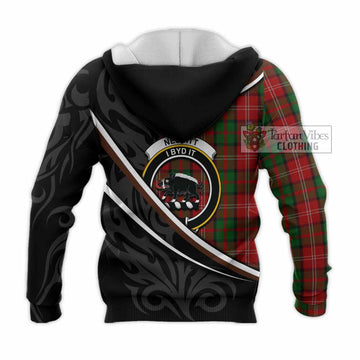Nesbitt (Nisbet) Tartan Family Crest Knitted Hoodie Celtic Scottish Thistle Floral