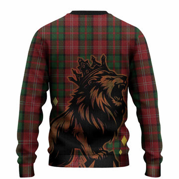 Nesbitt (Nisbet) Tartan Family Crest Knitted Sweater Crowned Lion Roaring