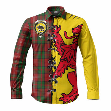 Nesbitt (Nisbet) Tartan Family Crest Long Sleeve Button Shirts Lion Rampant Honor