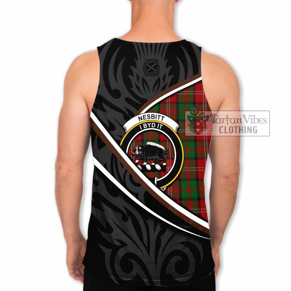Nesbitt (Nisbet) Tartan Family Crest Men Tank Top Celtic Scottish Thistle Floral - Tartan Vibes Clothing