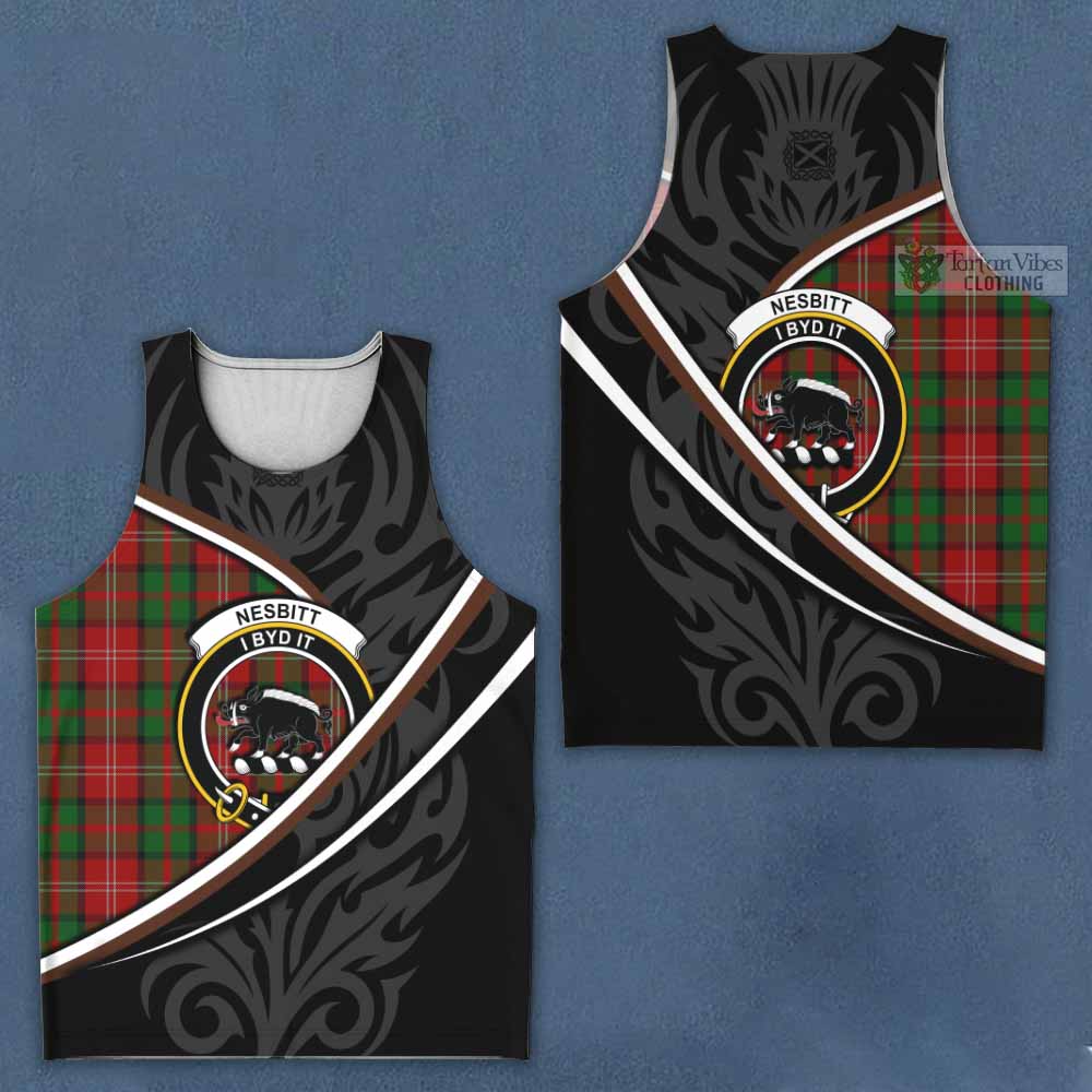 Nesbitt (Nisbet) Tartan Family Crest Men Tank Top Celtic Scottish Thistle Floral - Tartan Vibes Clothing