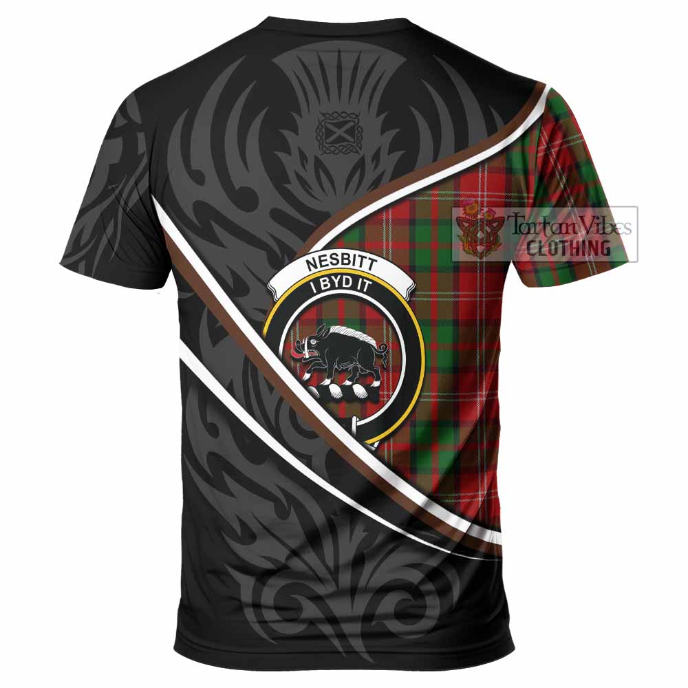 Nesbitt (Nisbet) Tartan Family Crest T-shirt Celtic Scottish Thistle Floral - Tartan Vibes Clothing