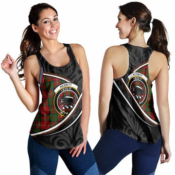 Nesbitt (Nisbet) Tartan Family Crest Women Racerback Tanks Celtic Scottish Thistle Floral - Tartan Vibes Clothing