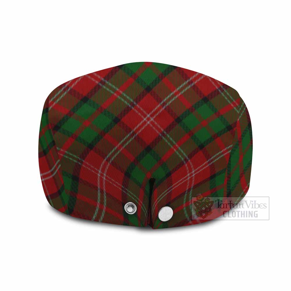 Nesbitt (Nisbet) Tartan Flat Cap, Jeff Cap Cross Style with Family Crest - Tartan Vibes Clothing