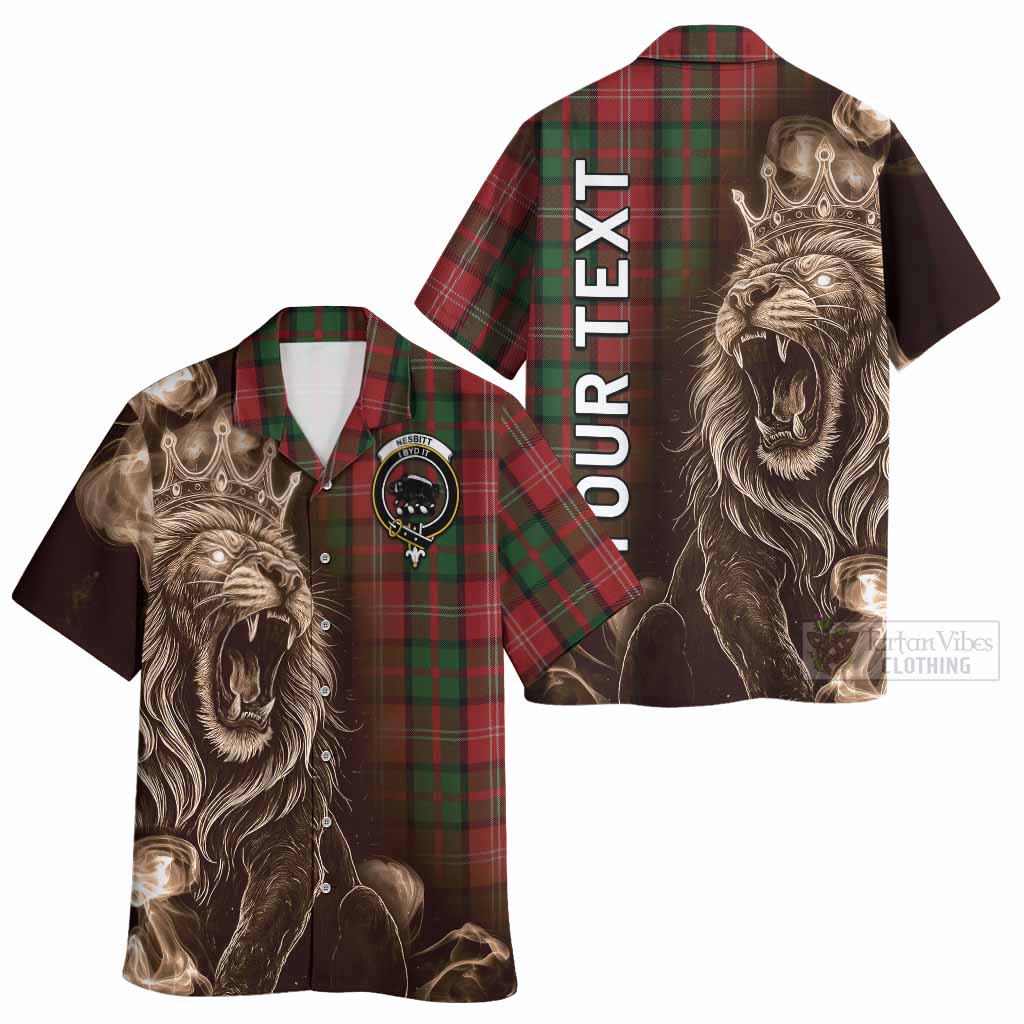 Nesbitt (Nisbet) Tartan Hawaiian Shirt Roaring Lion Heritage