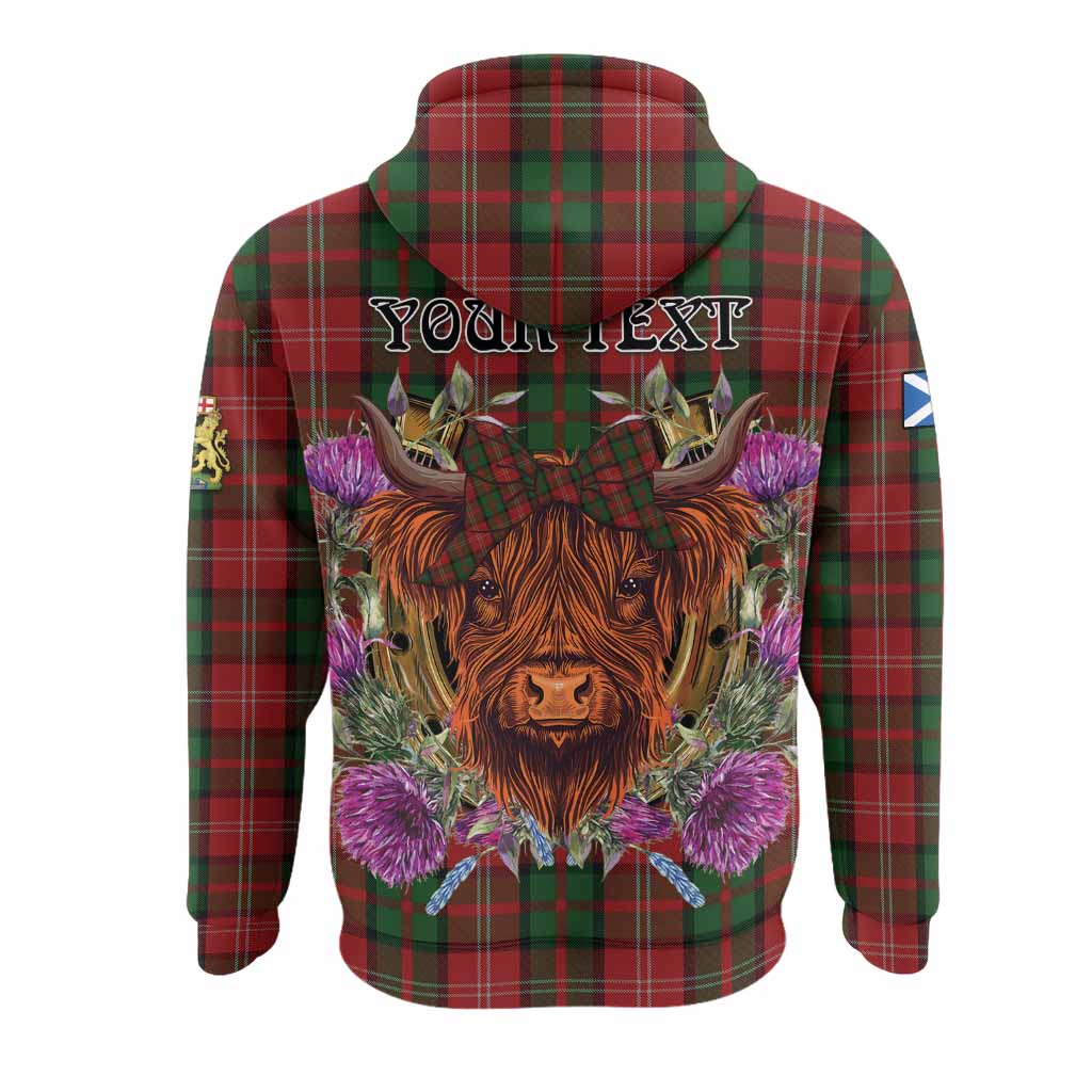 Nesbitt (Nisbet) Tartan Hoodie Scottish Thistle Heilan Coo