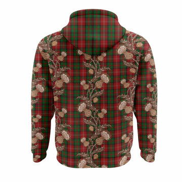 Nesbitt (Nisbet) Tartan Hoodie Seamless Scottish Thistle Flowers