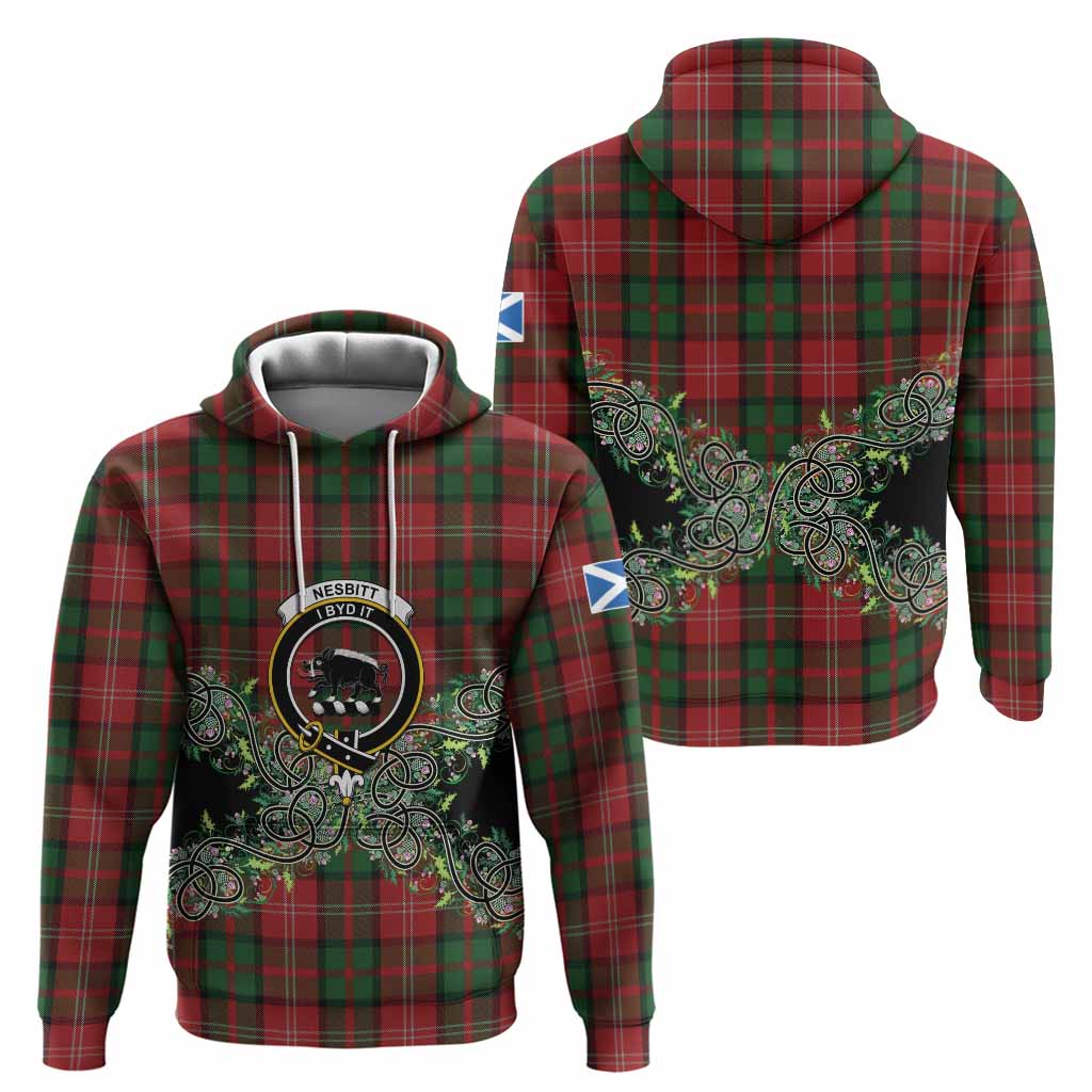 Nesbitt (Nisbet) Tartan Hoodie Thistle Scottish Spirit