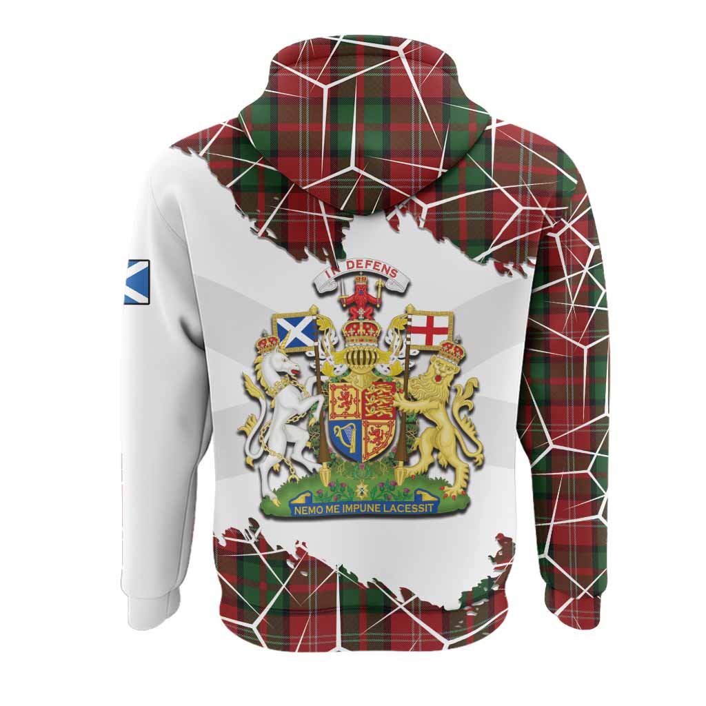 Nesbitt (Nisbet) Tartan Hoodie with Family Crest and Lion Rampant Grunge Style