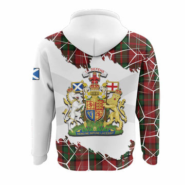 Nesbitt (Nisbet) Tartan Hoodie with Family Crest and Lion Rampant Grunge Style