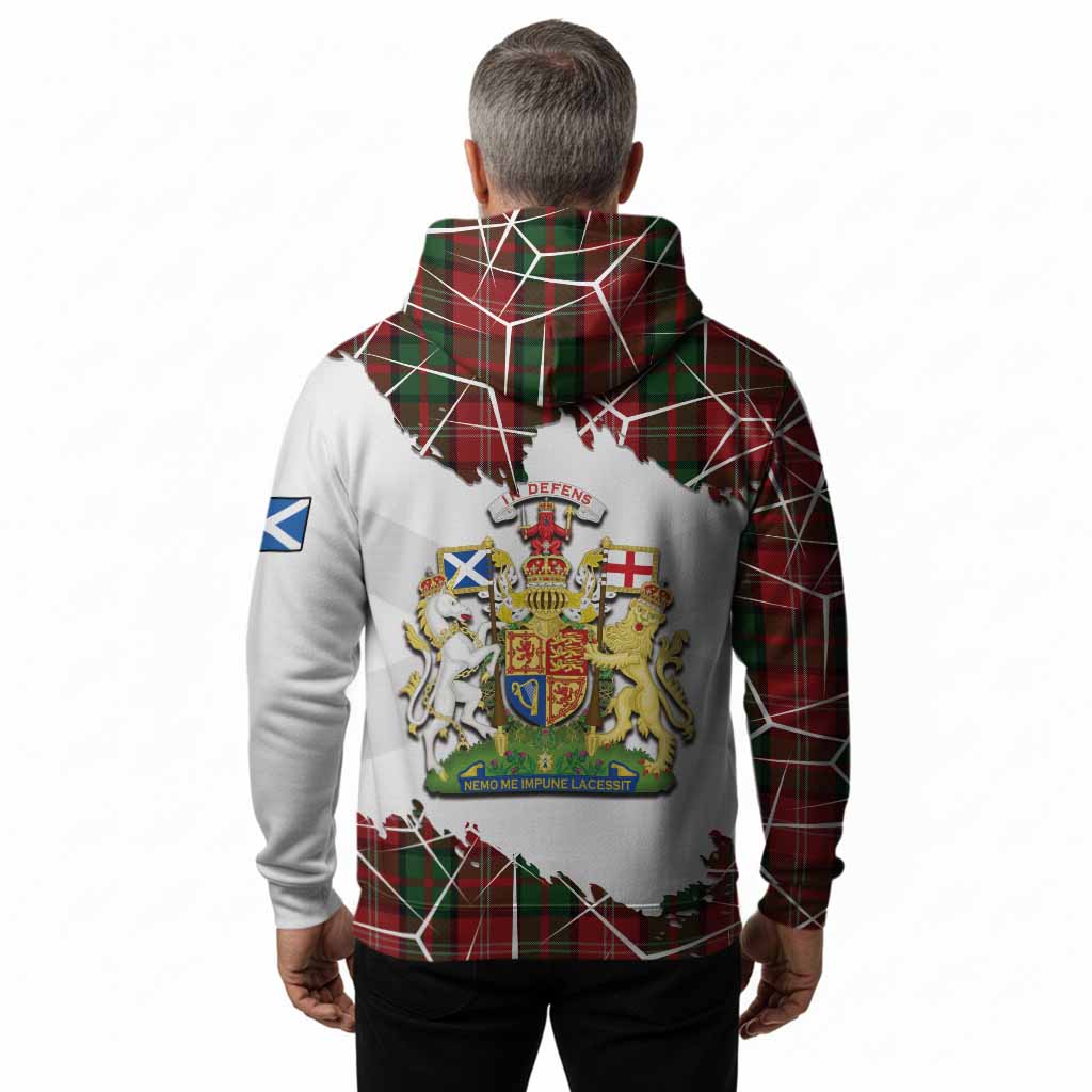 Nesbitt (Nisbet) Tartan Hoodie with Family Crest and Lion Rampant Grunge Style