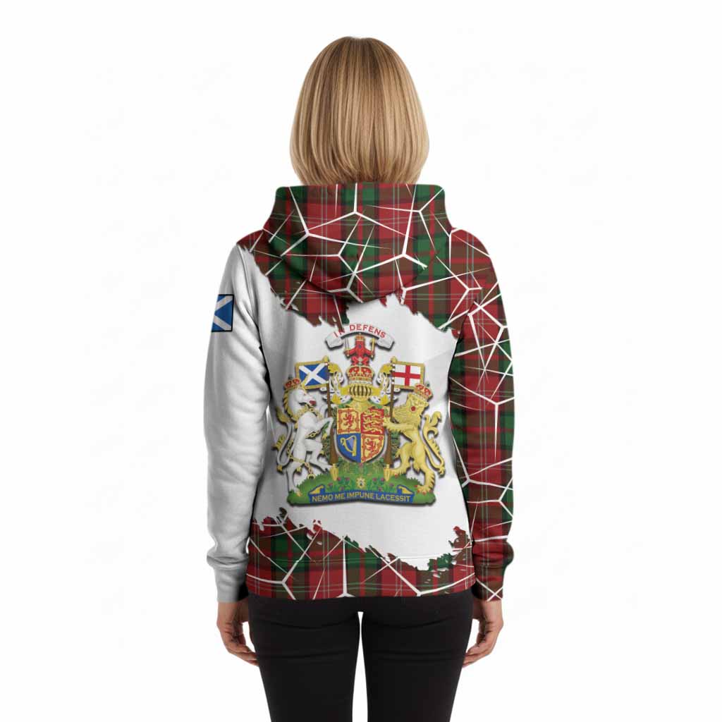 Nesbitt (Nisbet) Tartan Hoodie with Family Crest and Lion Rampant Grunge Style