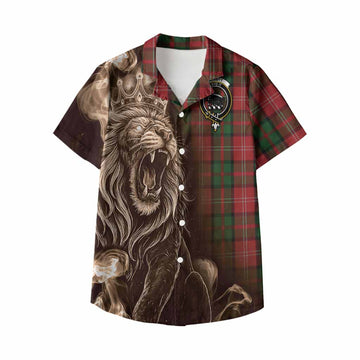 Nesbitt (Nisbet) Tartan Kid Hawaiian Shirt Roaring Lion Heritage