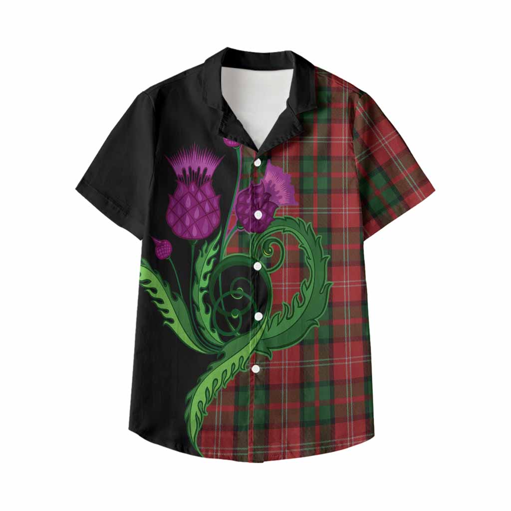 Nesbitt (Nisbet) Tartan Kid Hawaiian Shirt Traditional Scottish Thistle
