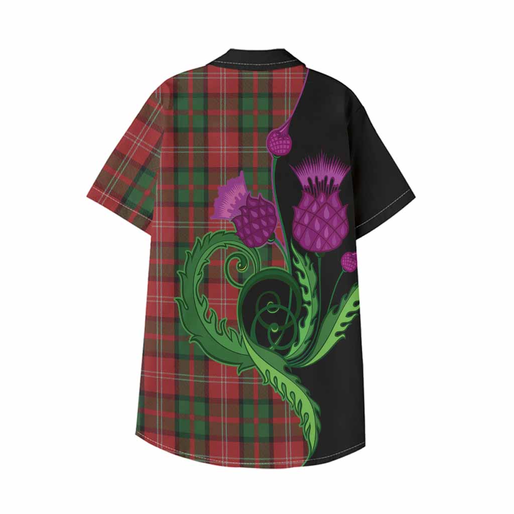 Nesbitt (Nisbet) Tartan Kid Hawaiian Shirt Traditional Scottish Thistle