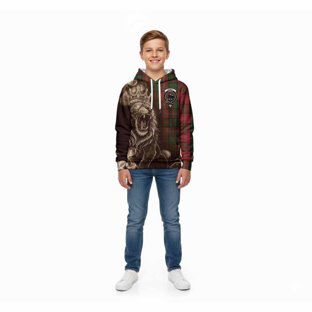 Nesbitt (Nisbet) Tartan Kid Hoodie Roaring Lion Heritage