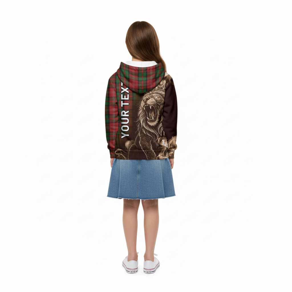 Nesbitt (Nisbet) Tartan Kid Hoodie Roaring Lion Heritage