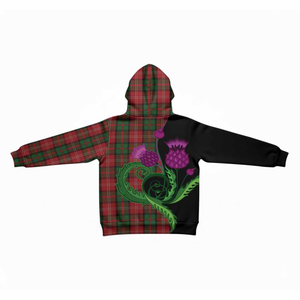 Nesbitt (Nisbet) Tartan Kid Hoodie Traditional Scottish Thistle