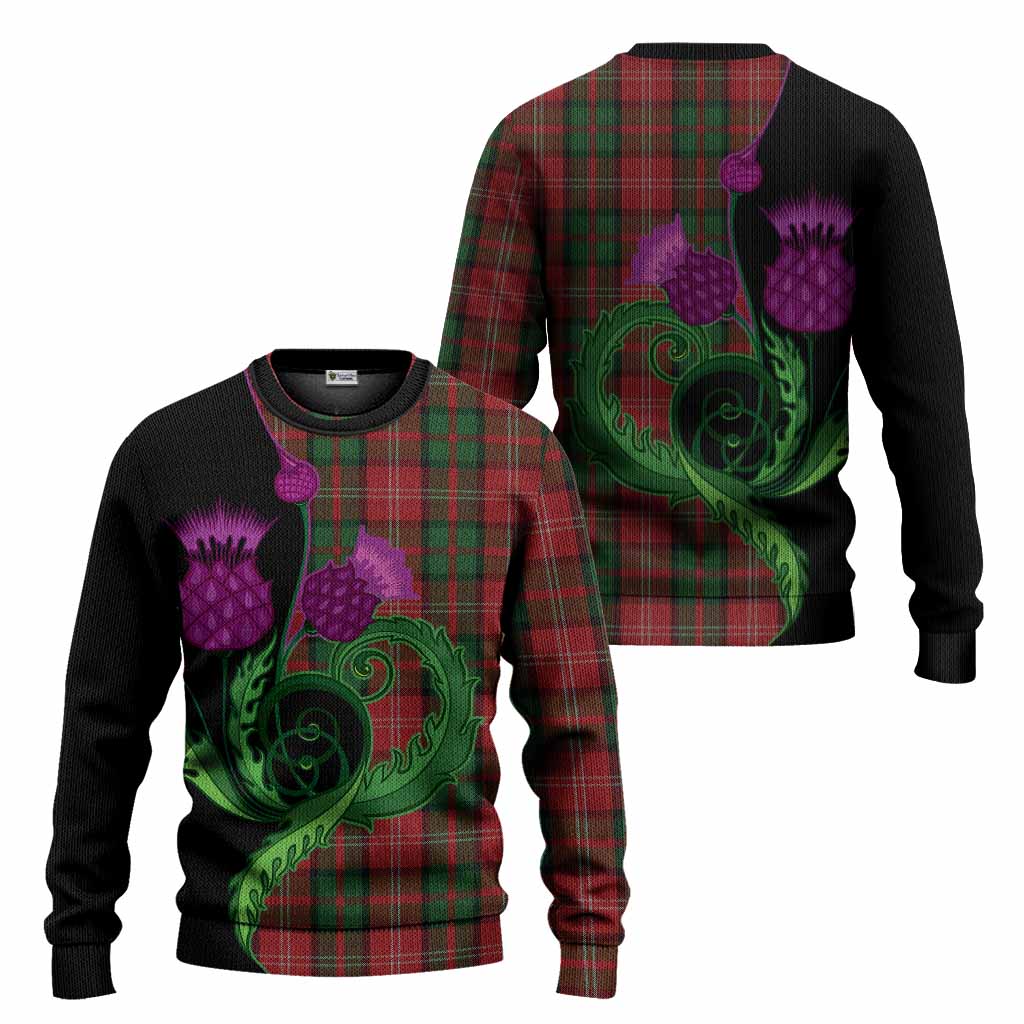 Nesbitt (Nisbet) Tartan Knitted Sweater Traditional Scottish Thistle