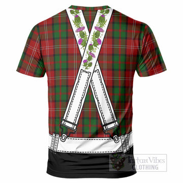 Nesbitt (Nisbet) Tartan Lederhosen Costume T-Shirt Scotland Thistle Floral